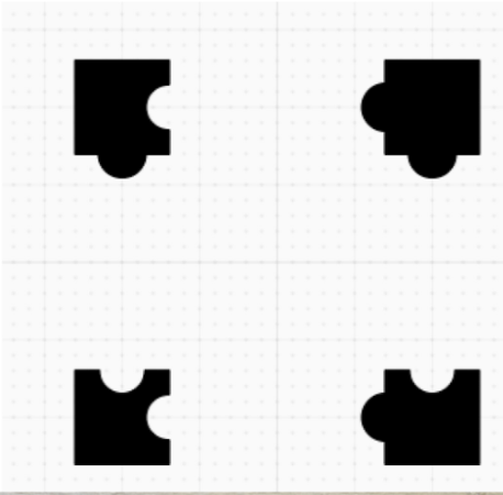 Puzzle Tiles Grid